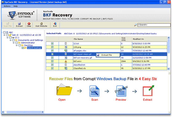 Repair Corrupt BKF File 5.9