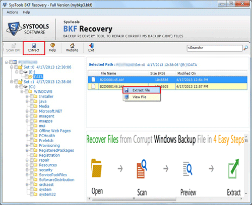 Advance Backup Recovery Software to Recover Corrupt BKF Files conveniently